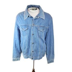 Vintage Eagles Ridge Men's Denim Jean Trucker Jacket sz XL